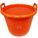orange fishing basket